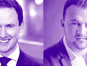 Portrait photos of two men: Nathan Lee Kaplan on the left, Idris Nassery on the right.