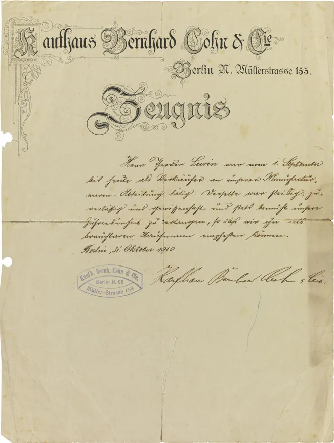 Printed letterhead, handwritten, stamped