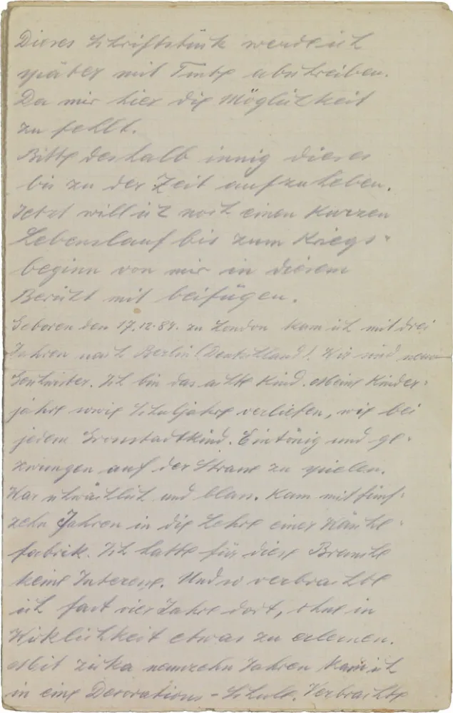 Diary: handwritten